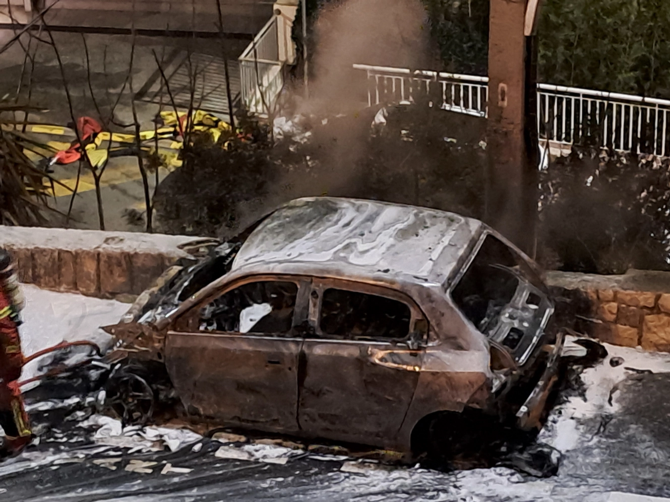 Feu de véhicule à Beausoleil