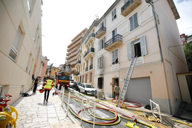 Feu de laverie à Beausoleil (06)